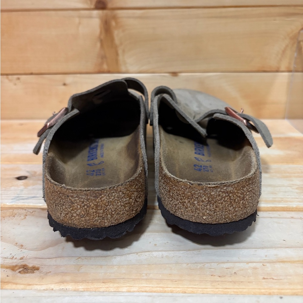 Birkenstock Boston Soft Footbed Suede Leather Clogs - Comfort Shoes - Tagged 42 - Picture 4 of 7